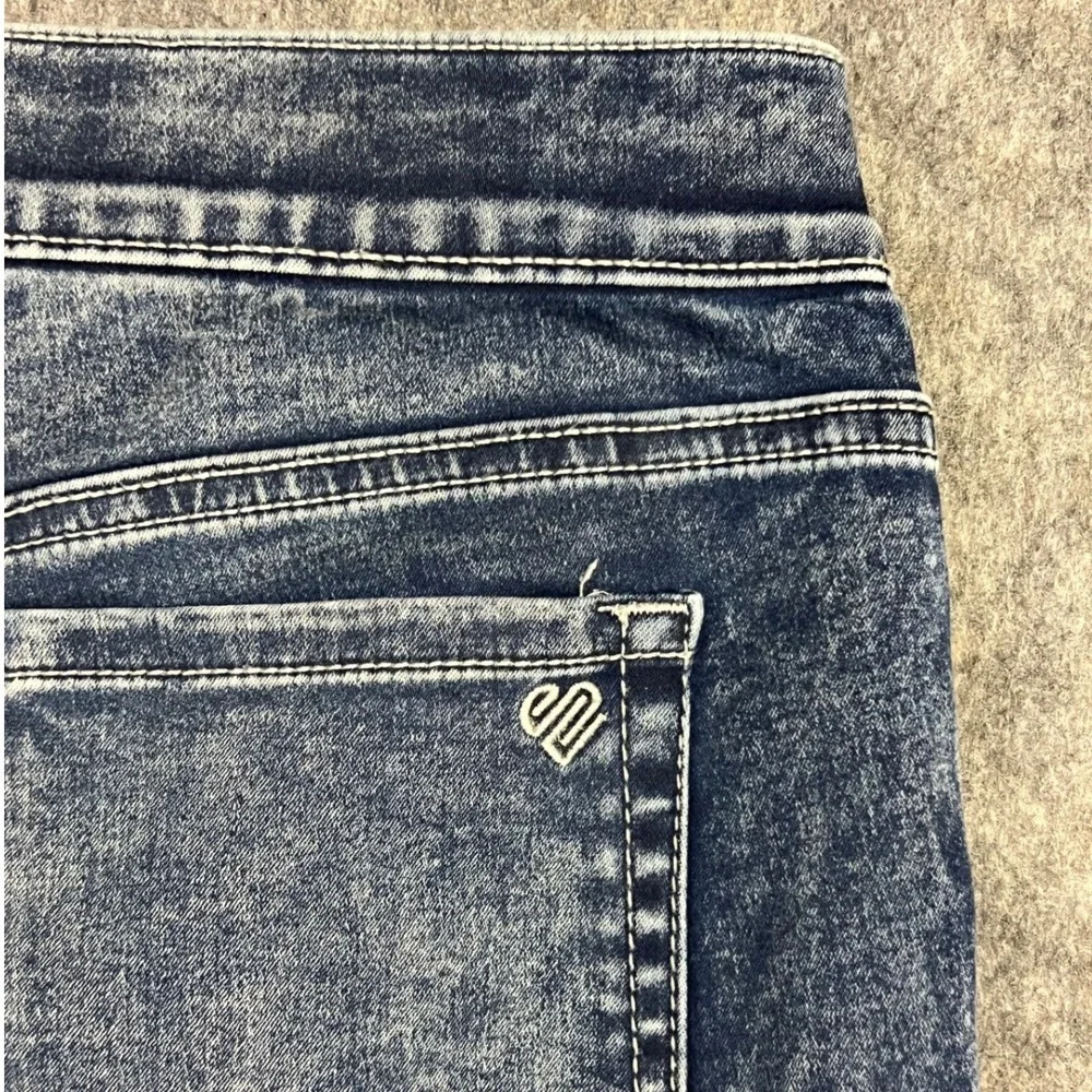 Justice Denim Leggings Girls 16 Plus Blue New Acid Wash Stretch Jeggings Pull On